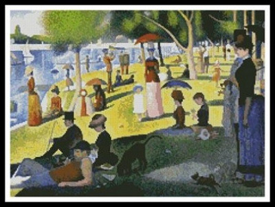 Dimanche après-midi à l'île de la grande jatte (Seurat)