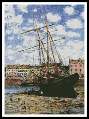 Bateau à marée basse, Fécamp (Monet)