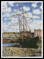 Bateau à marée basse, Fécamp (Monet)