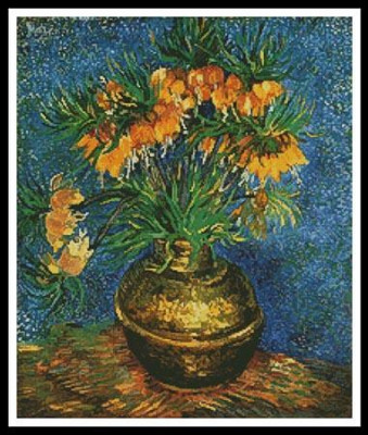 Fritillaires dans un vase en cuivre (Van Gogh)