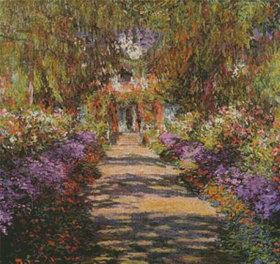 Sentier dans le jardin à Giverny (Monet)