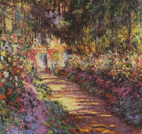 Allée de jardin à Giverny (Monet)