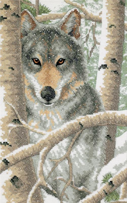 Loup en hiver