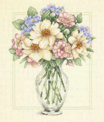 Fleurs dans un grand vase