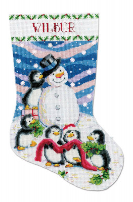 Chaussette de Noël : Habit de neige
