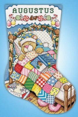 Chaussette de Noël : Ours endormi