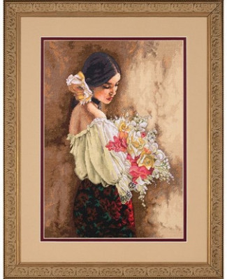 Femme au bouquet