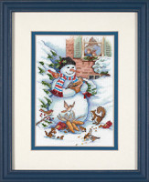 Bonhomme de neige et petits amis