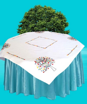 Surnappe et chemin de table arbre de vie