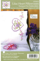 taie d'oreiller coeur de lilas