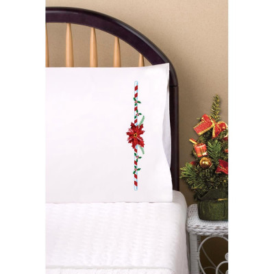 taie d'oreiller les pointsettia